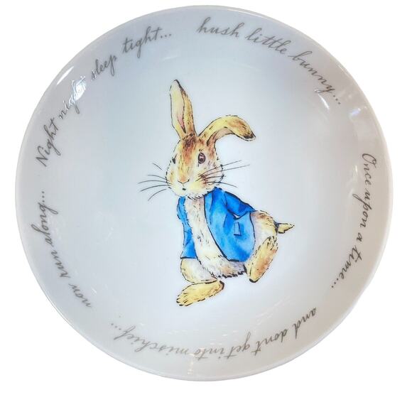 Beatrix Potter PETER RABBIT Easter Bunny Porcelain Appetizer Plates (4) New - Picture 8 of 11